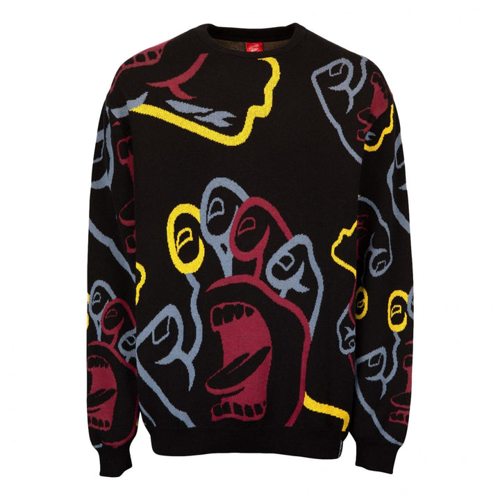 Santa Cruz Hands In Colour Knit Crew Sweater