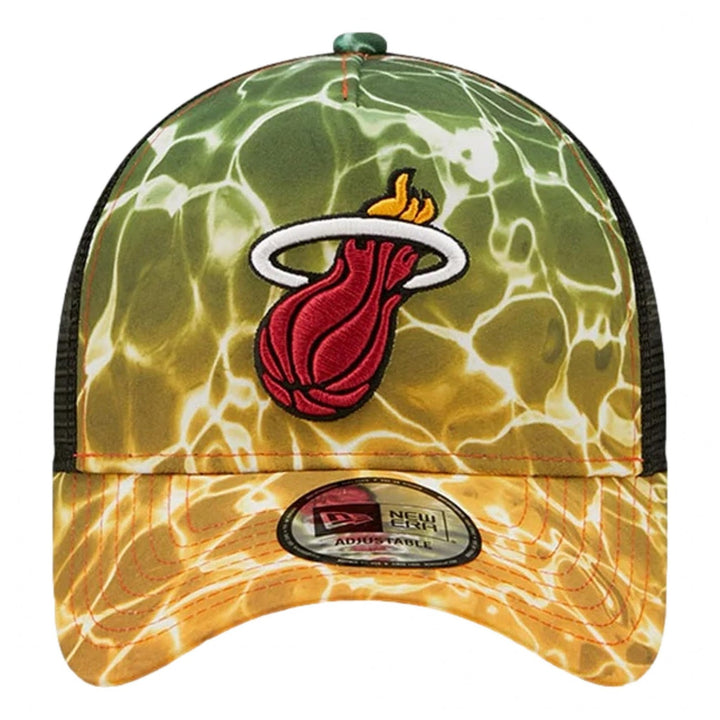 New Era Miami Heat Summer City A-Frame Trucker Cap