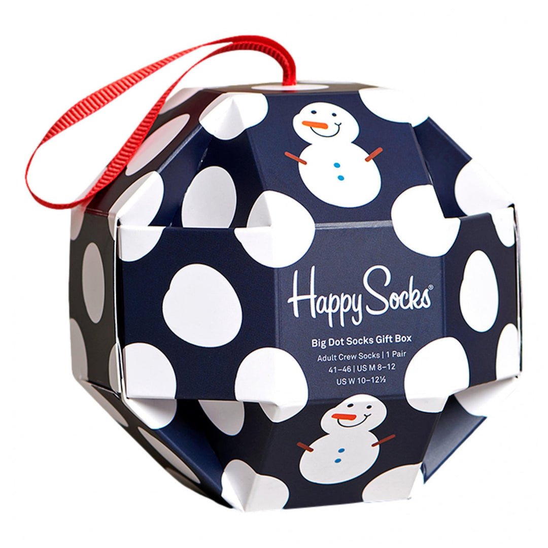 Happy Socks 1 Pack Big Dot Snowman Socks Gift Box