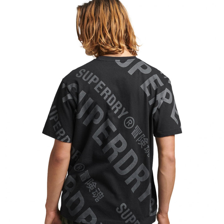 Superdry Code AOP Short Sleeved T-Shirt