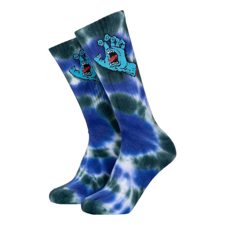 Santa Cruz Screaming Hand Tie Dye Socks