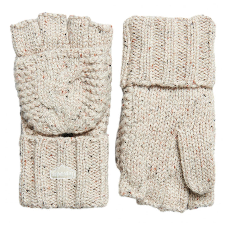 Superdry Vintage Cable Gloves - Unisex Winter Gloves - Mittens