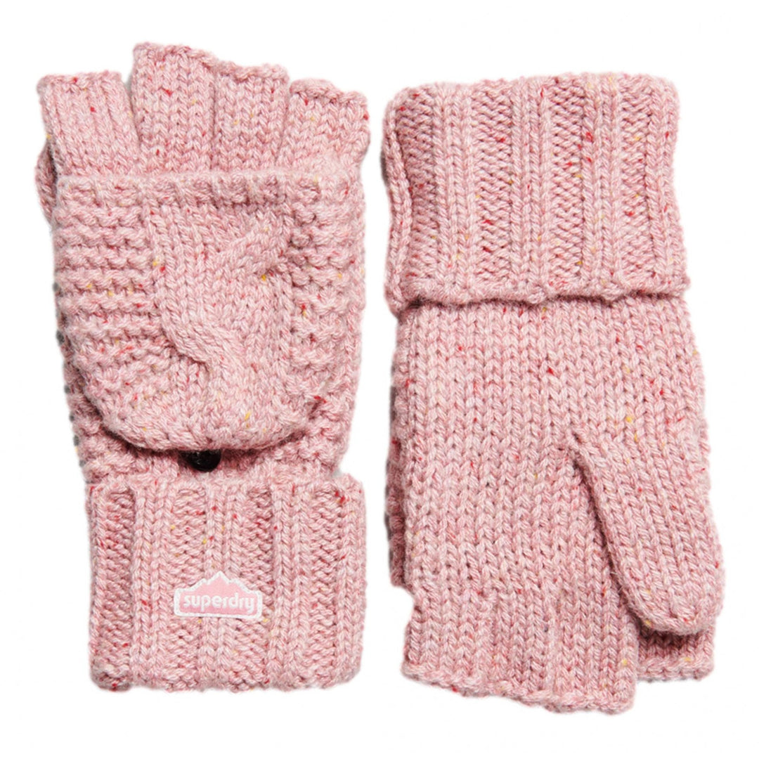 Superdry Vintage Cable Gloves - Unisex Winter Gloves - Mittens