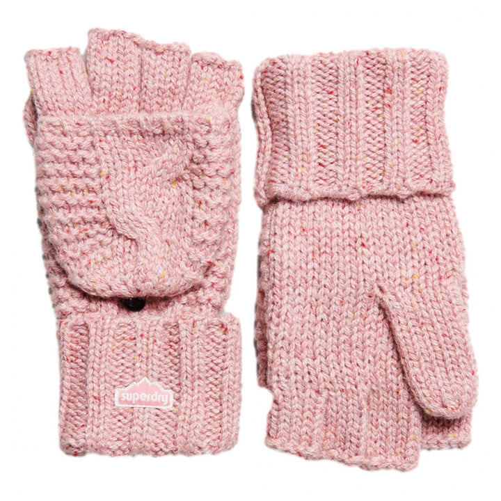 Superdry Vintage Cable Gloves - Unisex Winter Gloves - Mittens