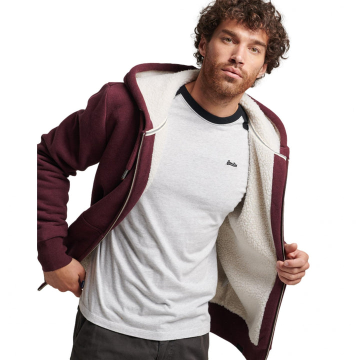 Superdry Essential Borg Lined Zip Hoodie