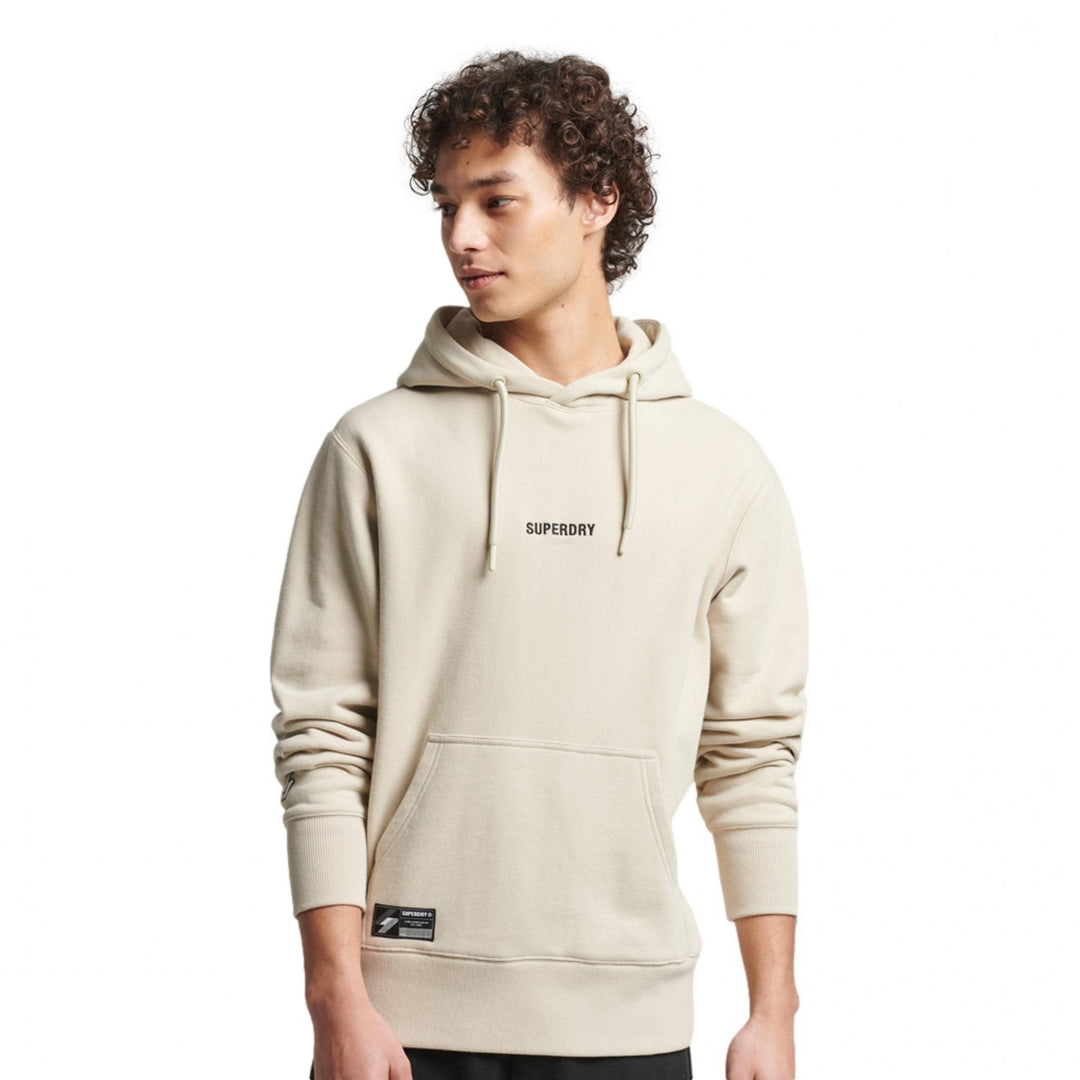 Superdry Code Micro Logo Hoodie - Mens Pullover Hoodie