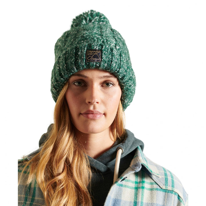Superdry Tweed Cable Beanie