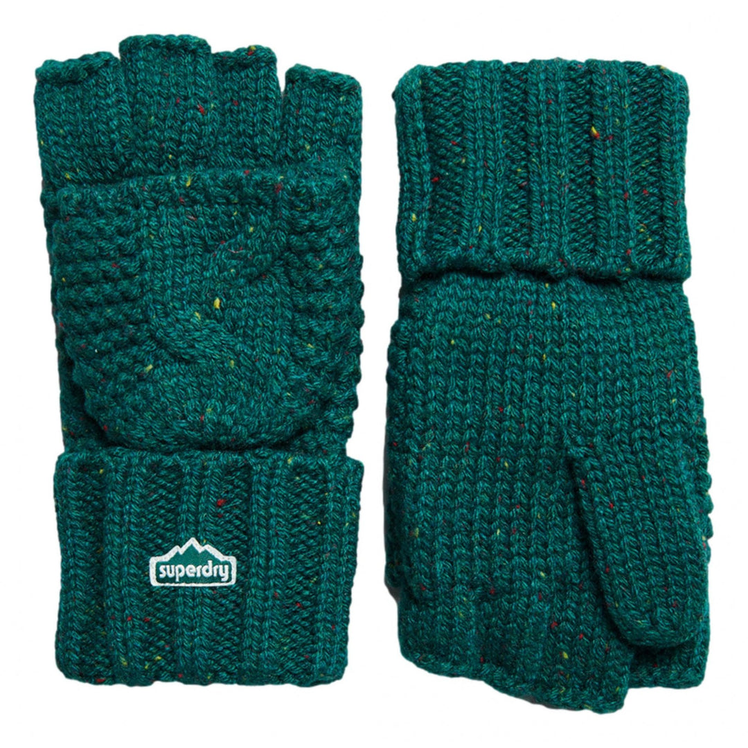 Superdry Vintage Cable Gloves - Unisex Winter Gloves - Mittens