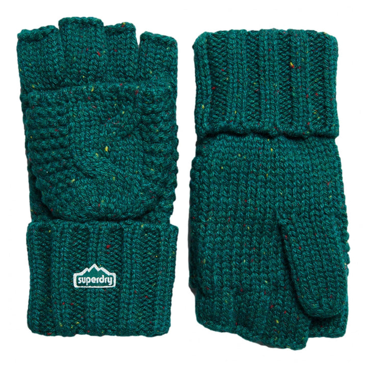 Superdry Vintage Cable Gloves - Unisex Winter Gloves - Mittens