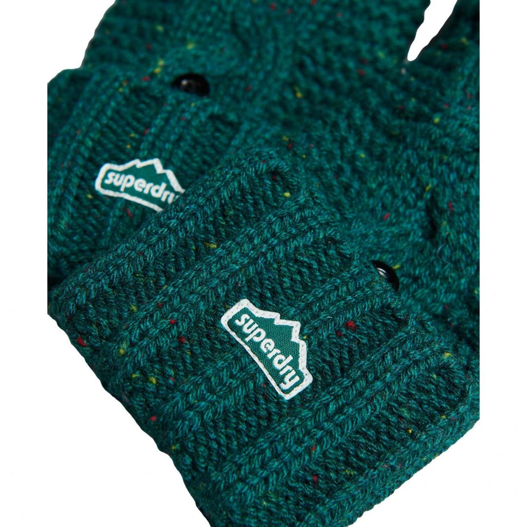 Superdry Vintage Cable Gloves - Unisex Winter Gloves - Mittens