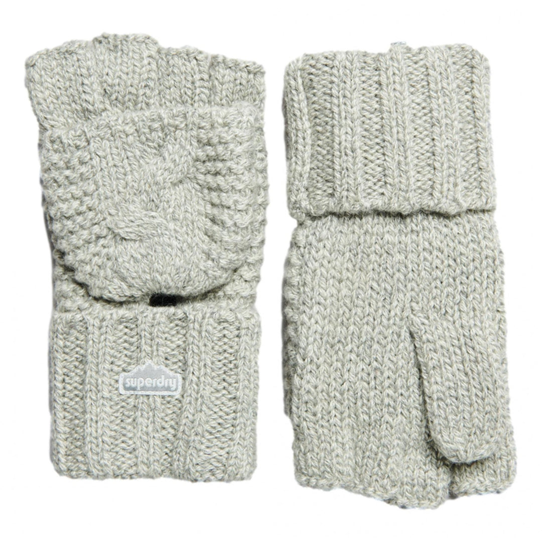 Superdry Vintage Cable Gloves - Unisex Winter Gloves - Mittens