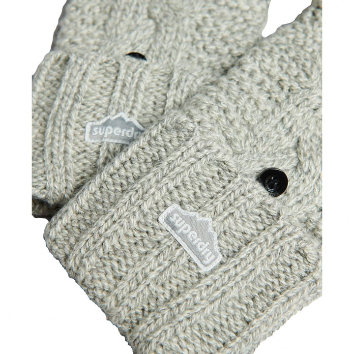 Superdry Vintage Cable Gloves - Unisex Winter Gloves - Mittens