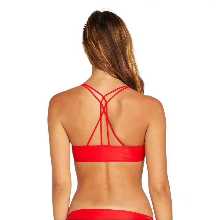 Volcom Simply Solid Vneck Bikini Top
