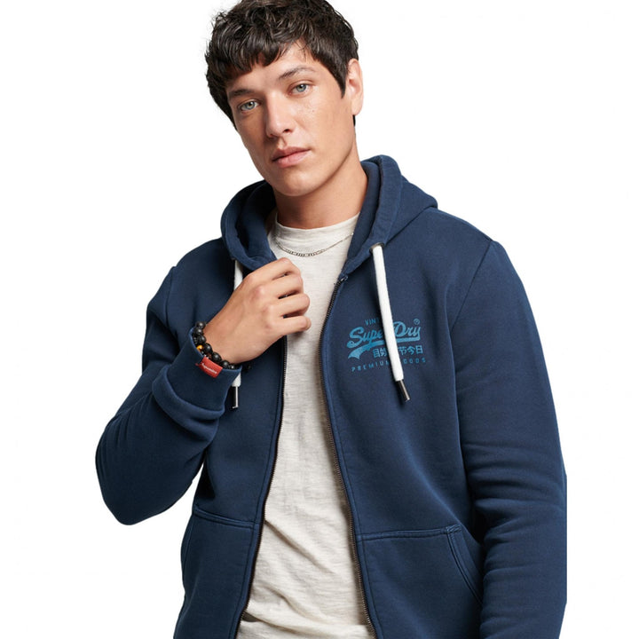 Superdry Vintage Logo Neon Zip Hoodie