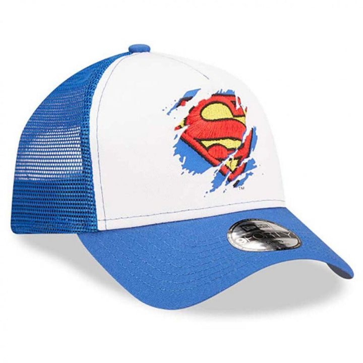 New Era Superman Kids A-Frame Trucker Cap