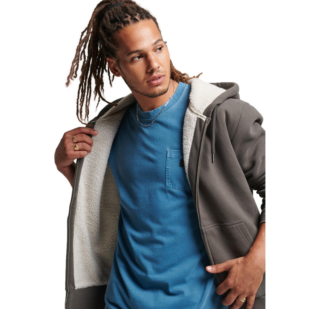 Superdry Essential Borg Lined Zip Hoodie