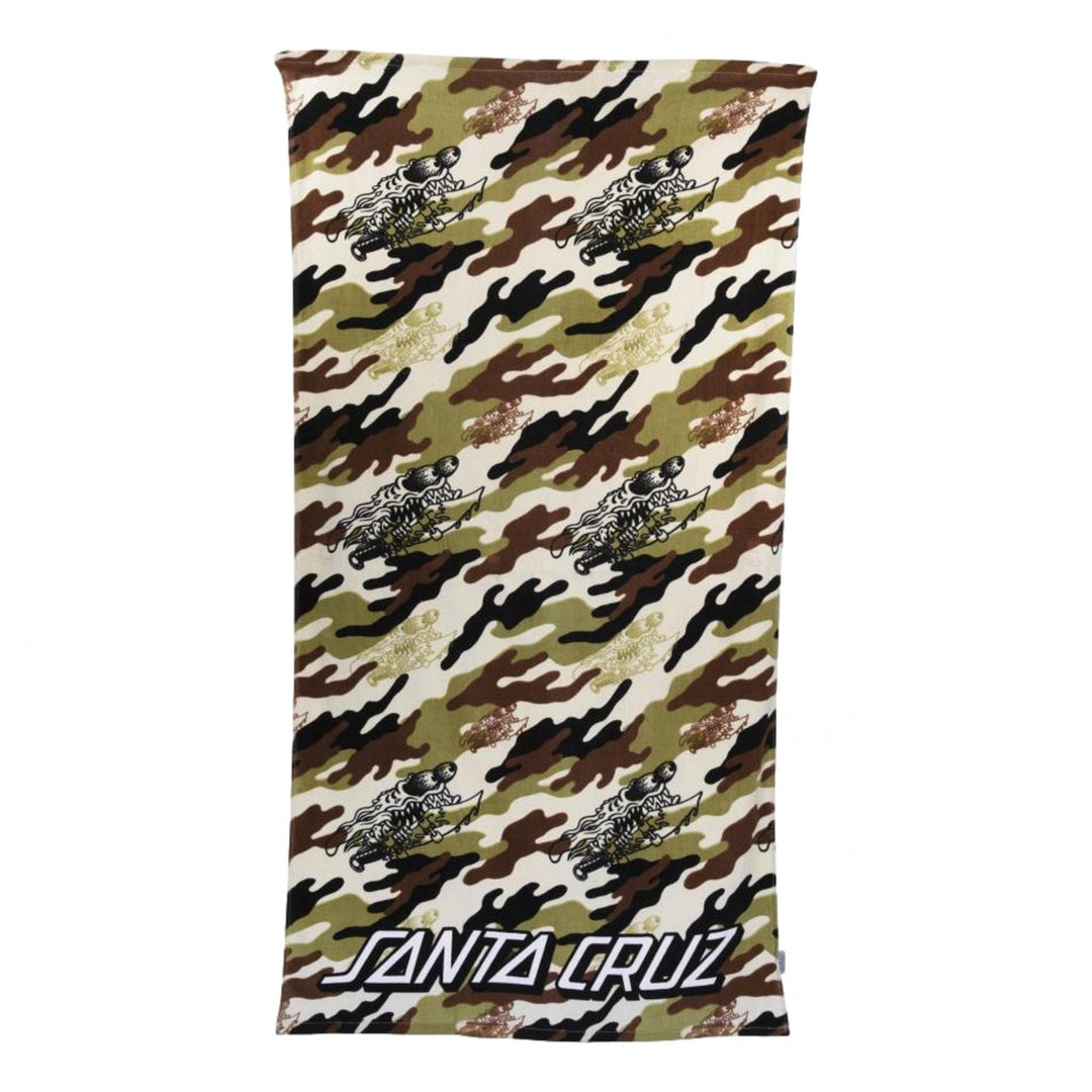 Santa Cruz Slasher Camo Beach Towel