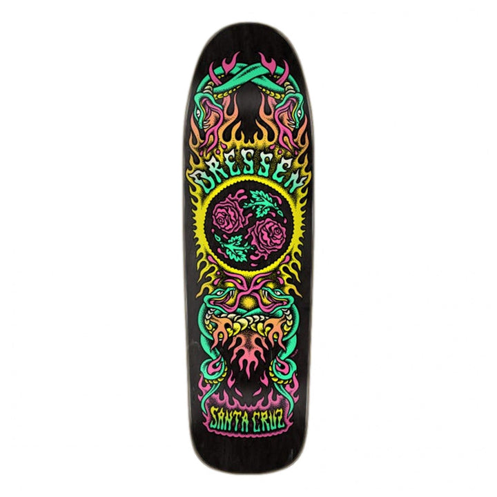 Santa Cruz Dressem Rose Crew Two Shaped Pro Skateboard Deck 9.31"