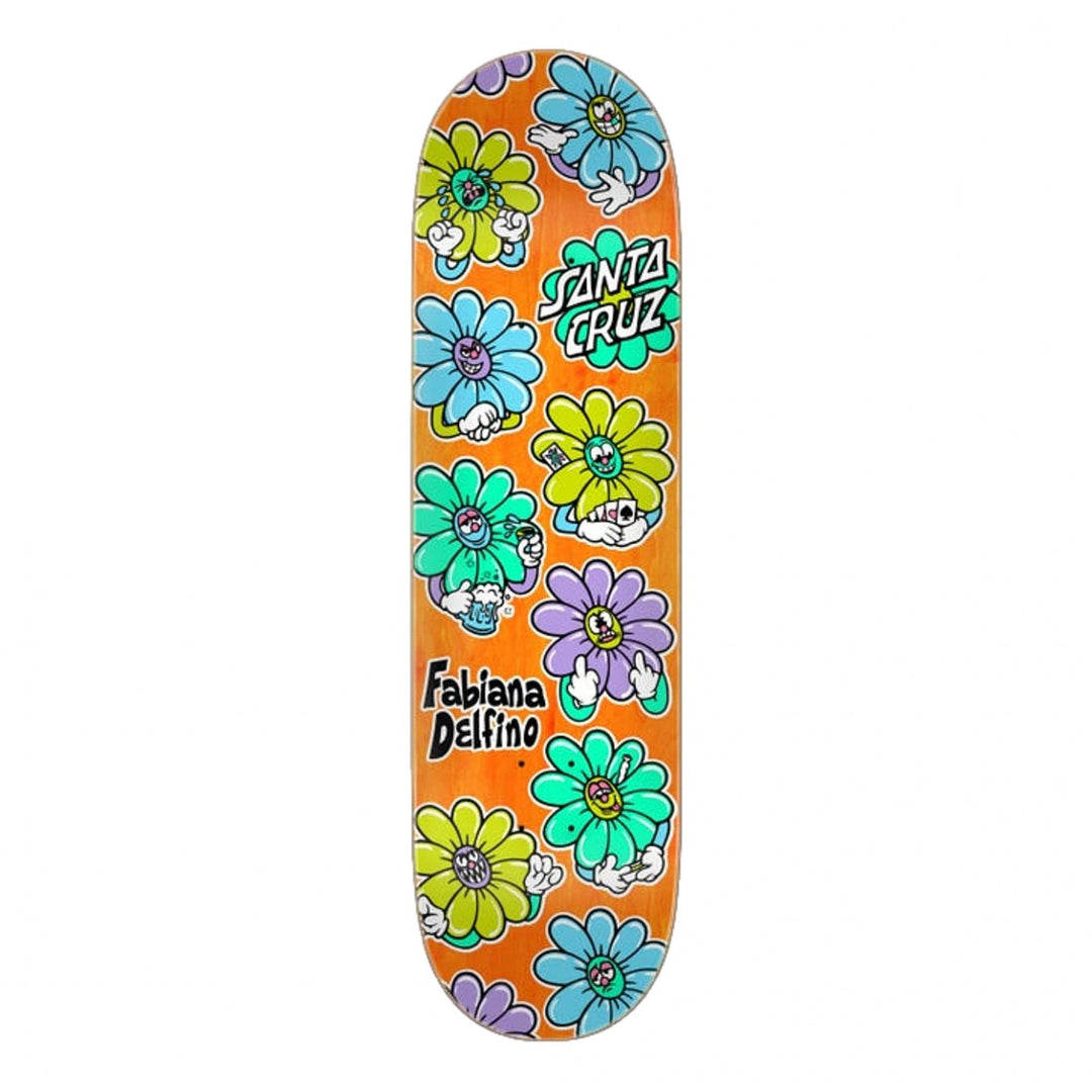 Santa Cruz Delfino Wildflower Pro Skateboard Deck 8.5"