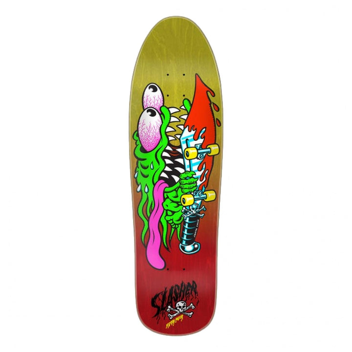 Santa Cruz Meek Slasher Shaped Pro Skateboard Deck 9.23"