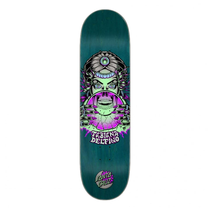 Santa Cruz Delfino Fortune Teller Glow VX Skateboard Deck 8.25"