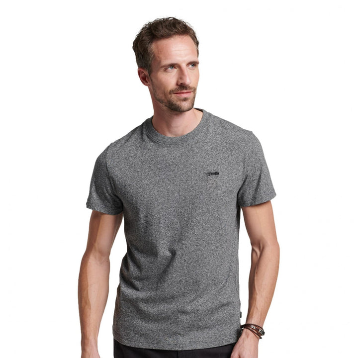 Superdry Mens Organic Cotton Essential Micro Logo T-Shirt