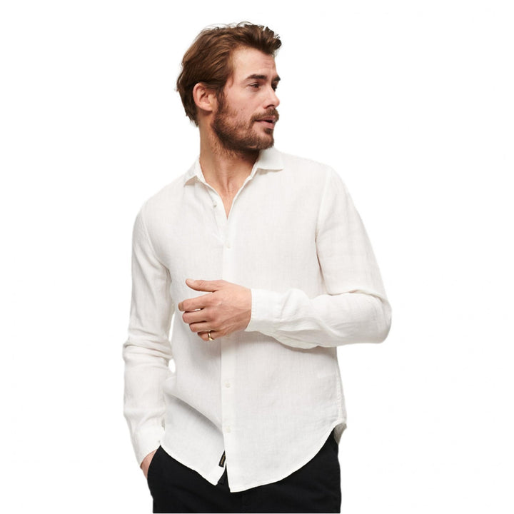 Superdry Casual Linen Long Sleeve Shirt