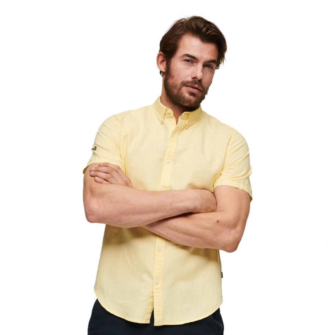 Superdry Organic Cotton Linen Short Sleeve Shirt