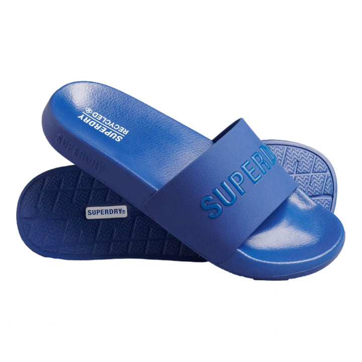 Superdry Code Logo Vegan Pool Slides