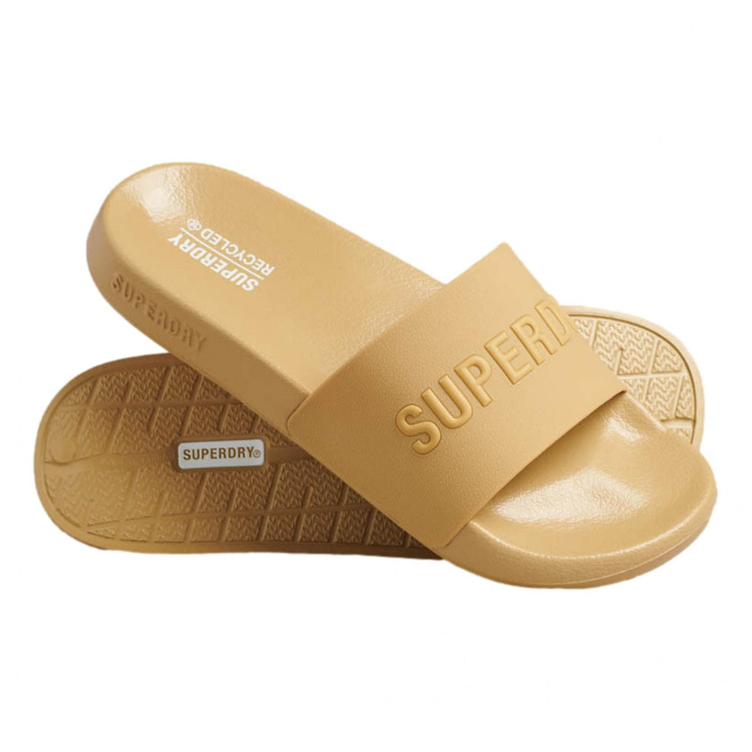 Superdry Code Logo Vegan Pool Slides