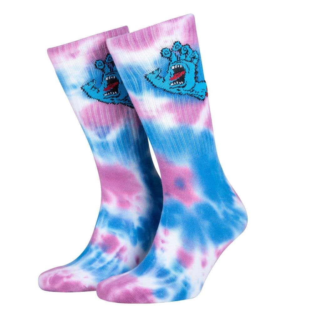 Santa Cruz Screaming Hand Tie Dye Socks
