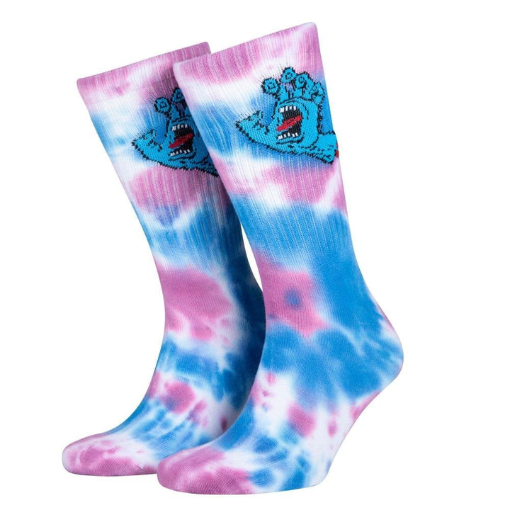Santa Cruz Screaming Hand Tie Dye Socks