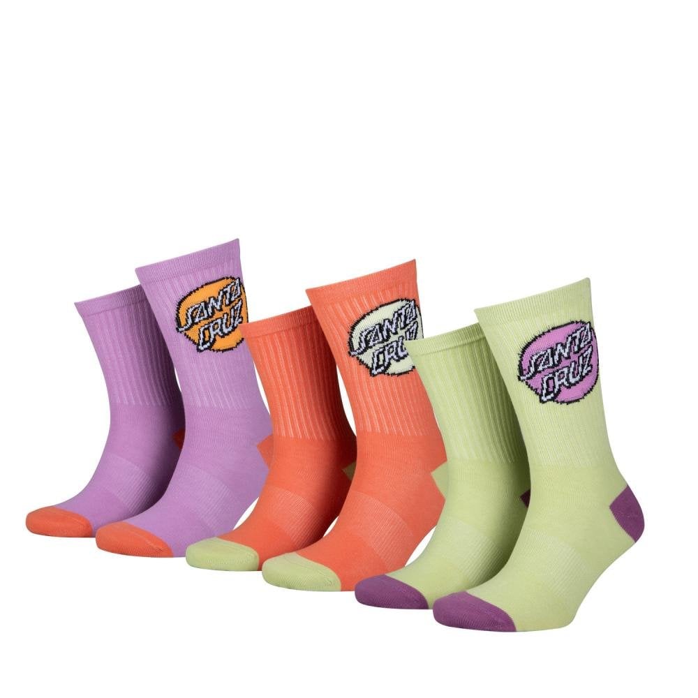 Santa Cruz Women Pop Dot 3 Pack Socks