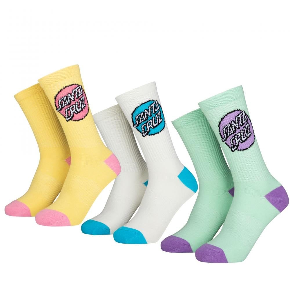 Santa Cruz Pop Dot 3 Pack Womens Socks