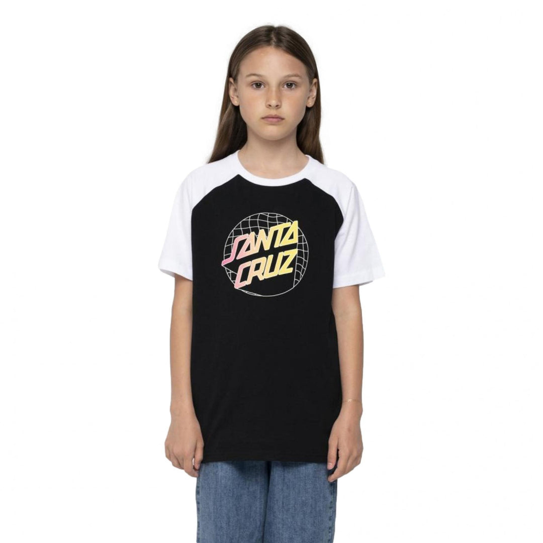 Santa Cruz Grid Delta Dot Raglan T-Shirt
