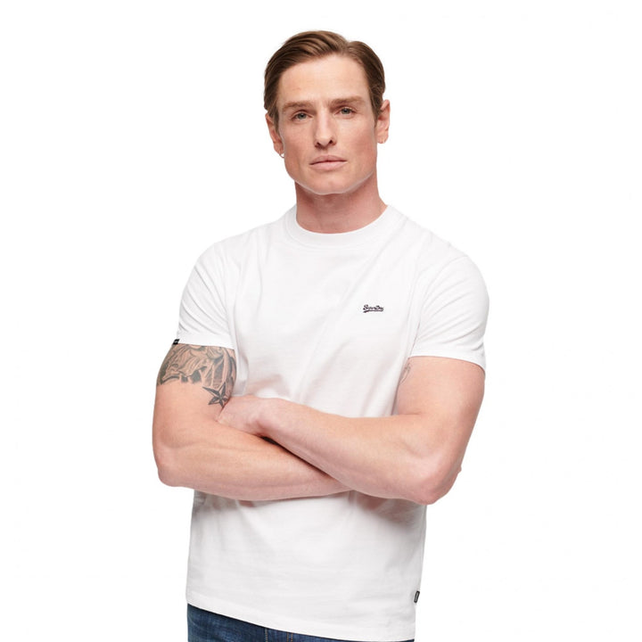 Superdry Mens Organic Cotton Essential Micro Logo T-Shirt