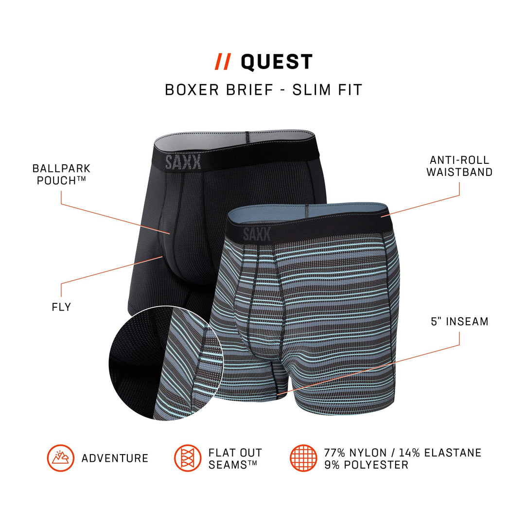 Saxx Underwear Quest Quick Dry Mesh 2 Pack Men&