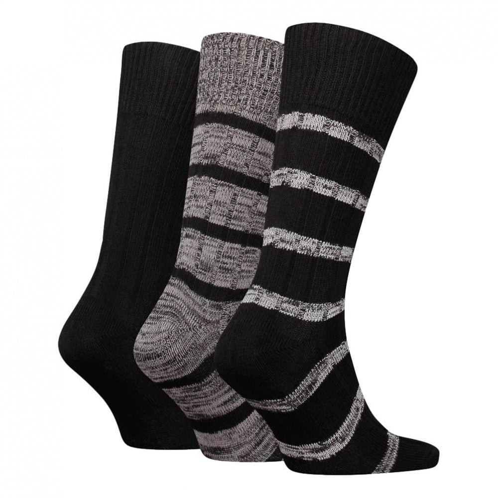 Tommy Hilfiger Slub Mouline Stripe 3 Pack Socks