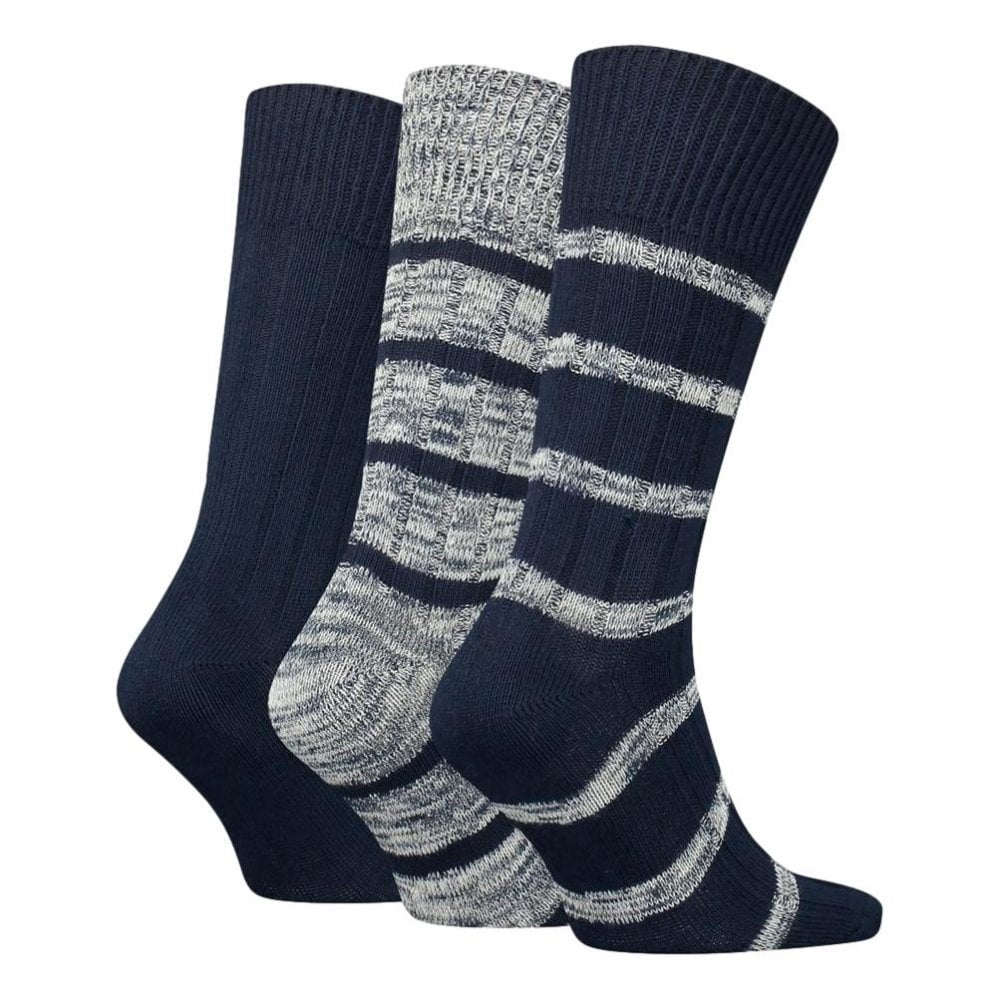 Tommy Hilfiger Slub Mouline Stripe 3 Pack Socks
