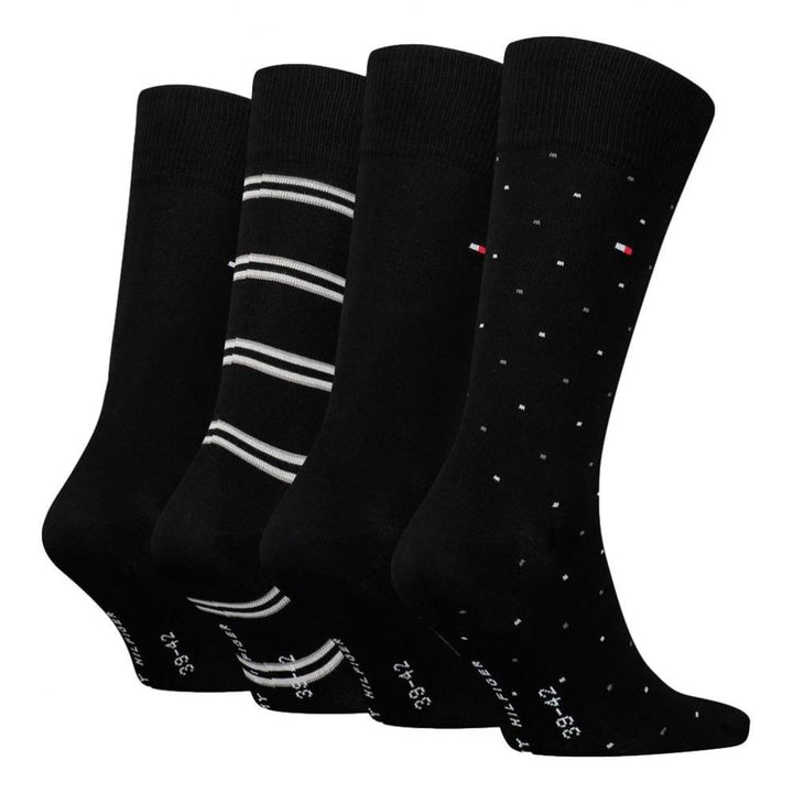 Tommy Hilfiger Stripe Dot Tin Giftbox 4 Pack Socks