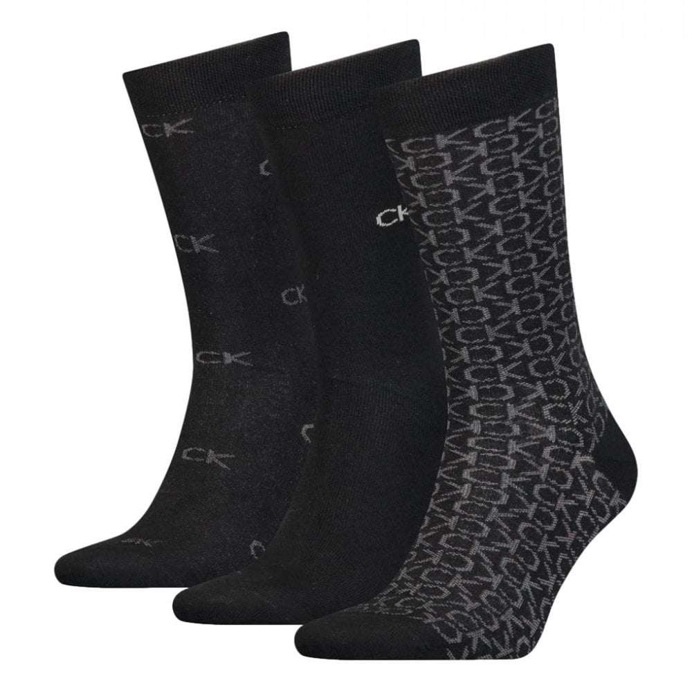 Calvin Klein Logo Giftbox 3 Pack Socks