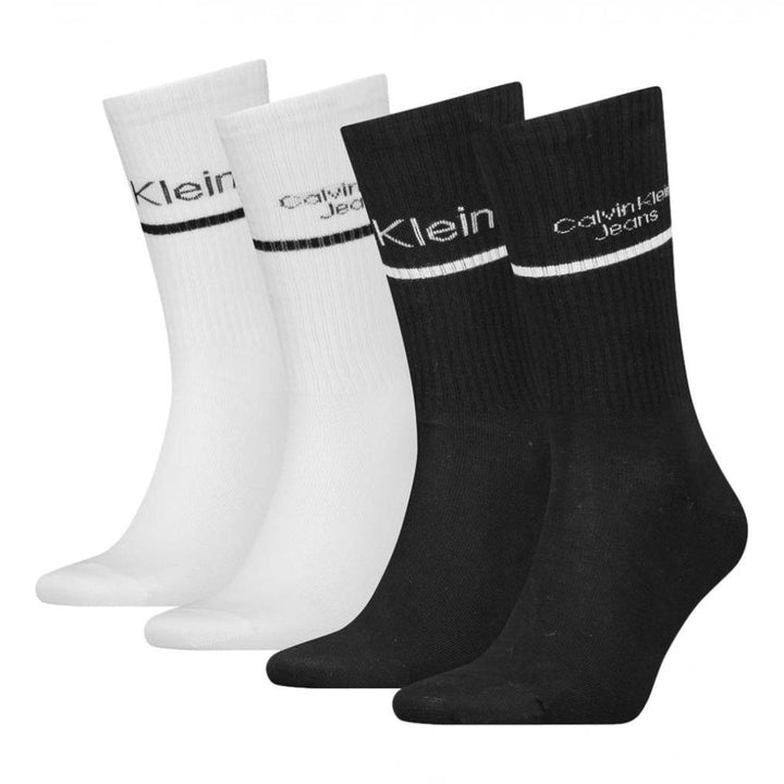 Calvin Klein Logo Stripe Giftbox 4 Pack Socks