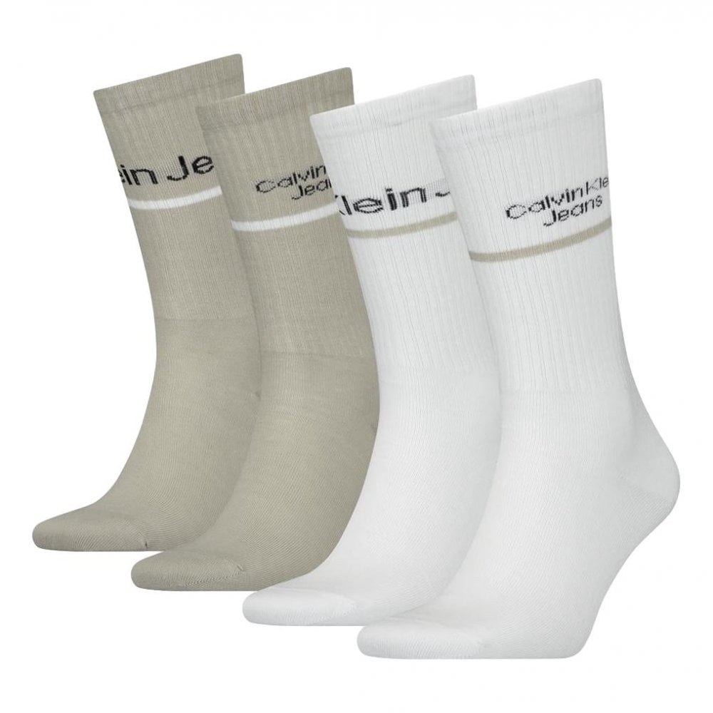 Calvin Klein Logo Stripe Giftbox 4 Pack Socks