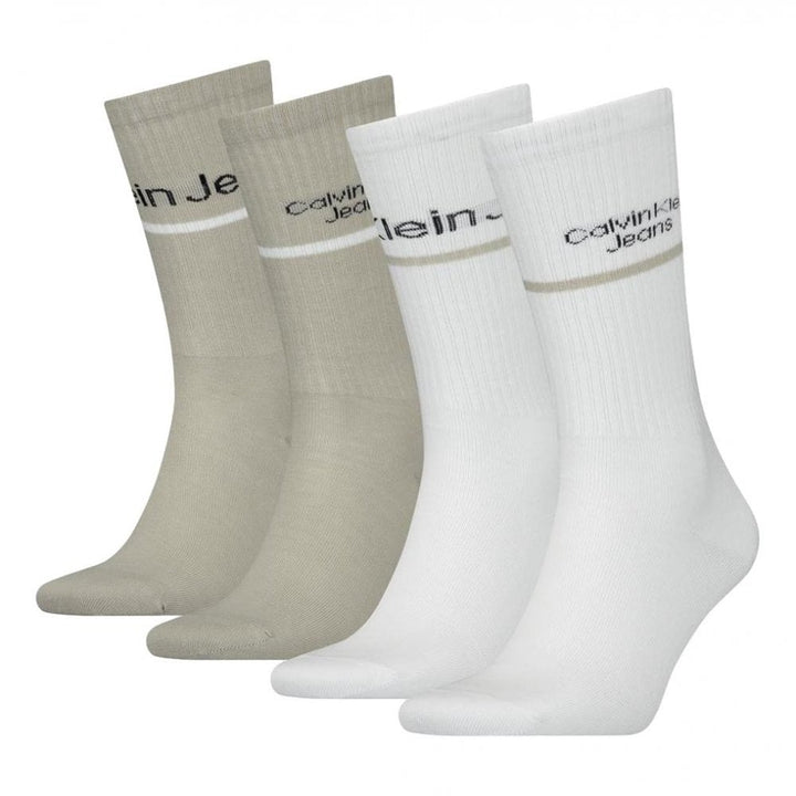 Calvin Klein Logo Stripe Giftbox 4 Pack Socks