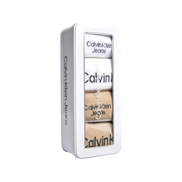 Calvin Klein Logo Stripe Giftbox 4 Pack Socks