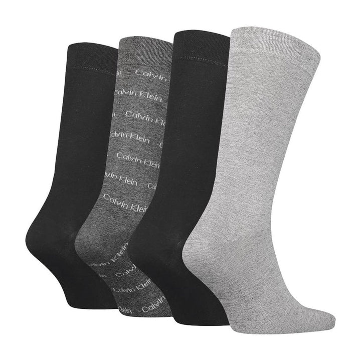Calvin Klein All Over Logo Giftbox 4 Pack Socks