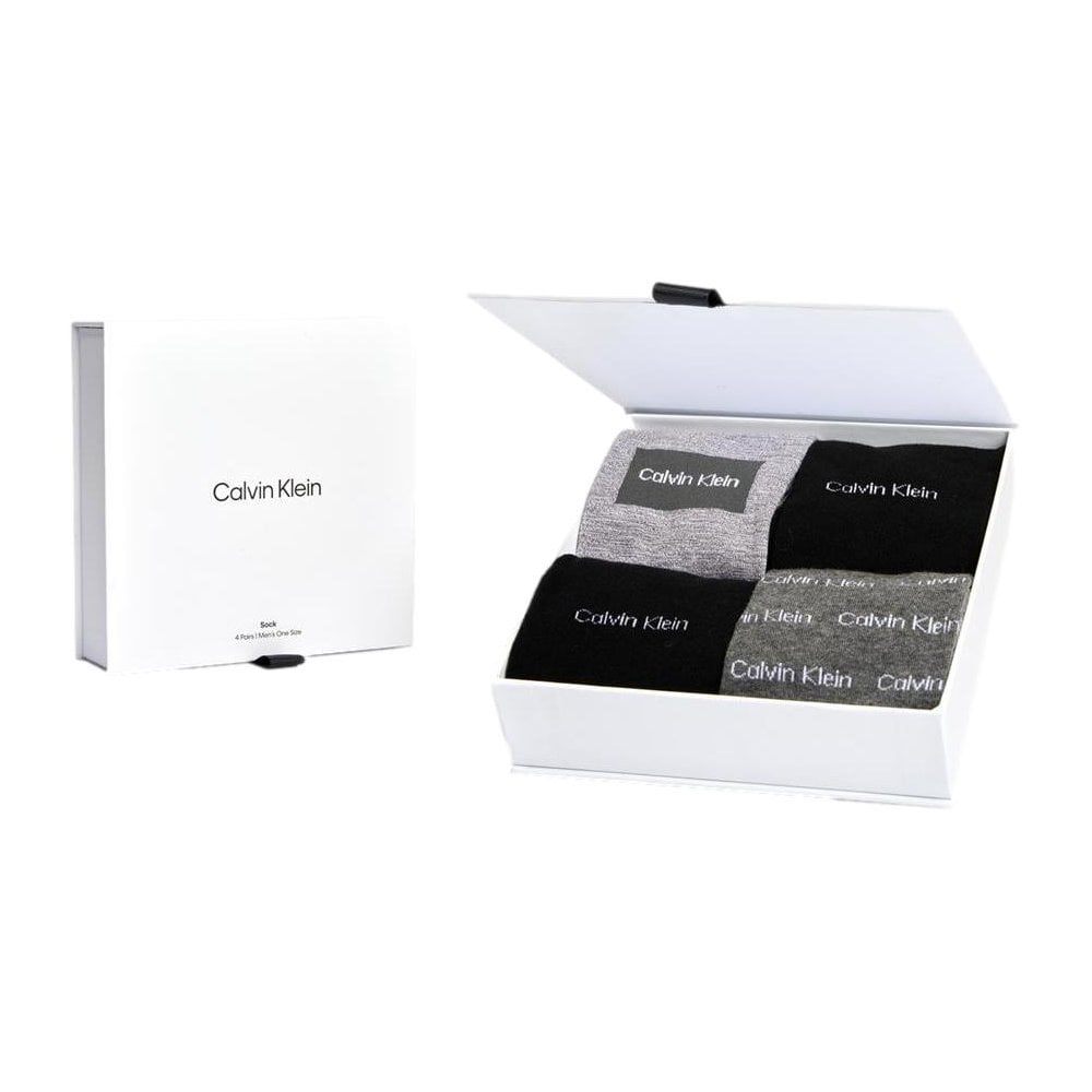 Calvin Klein All Over Logo Giftbox 4 Pack Socks