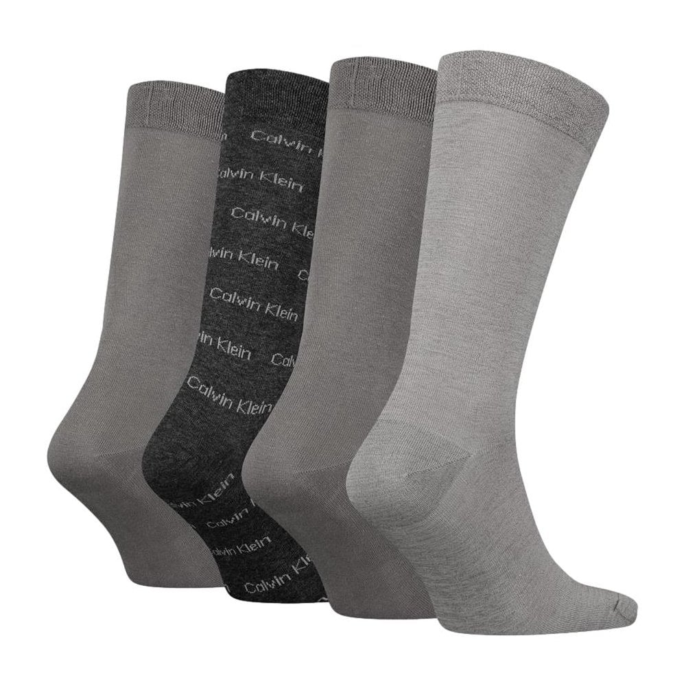 Calvin Klein All Over Logo Giftbox 4 Pack Socks
