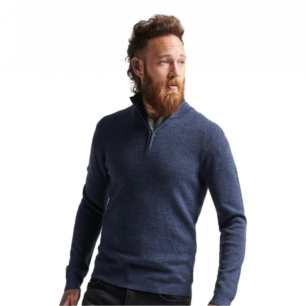Superdry Merino Half Zip Jumper