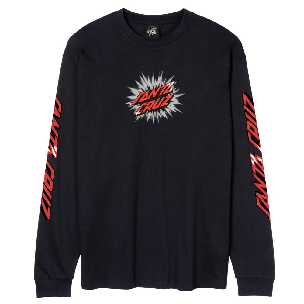 Santa Cruz Burst Oval Dot Front L/S T-Shirt